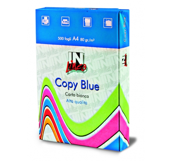 CARTA FOTOC. A4 IN LINEA COPY BLUE GR. 80 RS.500FF Foto prodotto