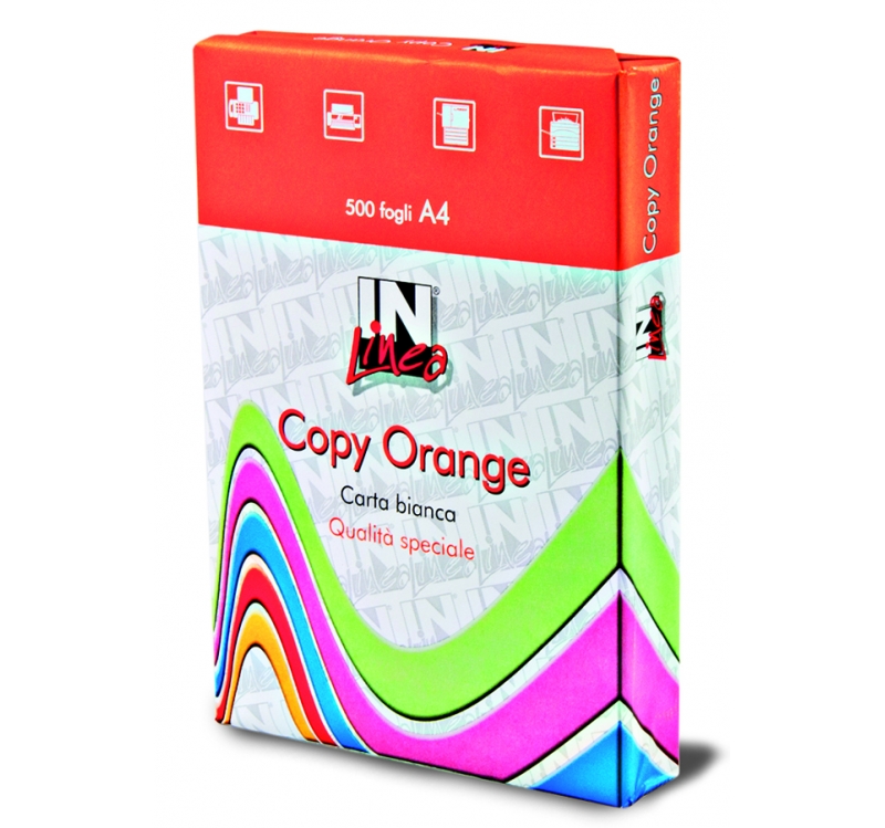 CARTA FOTOC. A4 IN LINEA COPY ORANGE RS.500FF - 17001 Foto prodotto